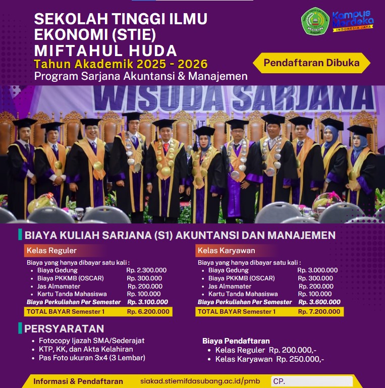INFO PENDAFTARAN S1 MANAJEMEN & AKUNTANSI